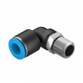 QSL-1/4-12 Угловой штуцер с цанговым зажимом и резьбой