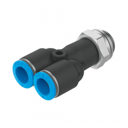 QSY-G1/4-6 Y-образное соединение с цанговым зажимом и резьбой