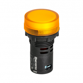 Сигнальная LED лампа, желтый, 220V AC IP65 MT22-SA65